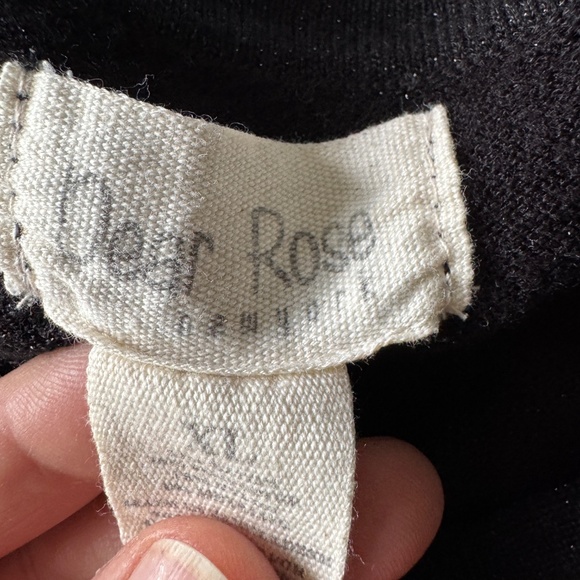 Dear‎ Rose New York Lightweight Button Front Cardigan Sweater Black Glitter XL - Picture 7 of 14